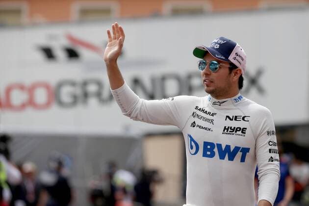 Photo4 LaPresse 24 05 2018 Monte Carlo, Monaco Grand Prix Formula One Monaco 2018 In the pic: Sergio Perez (MEX) Sahara Force India F1 VJM011 & xa9; Photo4 LaPresse 24 05 2018 Monte Carlo, Monaco Sport Grand Prix Formula One Monaco 2018 In the pic: Sergio Perez (MEX) Sahara Force India F1 VJM011  Copyright: xPhoto4 LaPressex