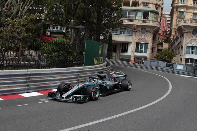 Photo4 LaPresse 24 05 2018 Monte Carlo, Monaco Grand Prix Formula One Monaco 2018 In the pic: Lewis Hamilton (GBR) Mercedes AMG F1 W09 & xa9; Photo4 LaPresse 24 05 2018 Monte Carlo, Monaco Sport Grand Prix Formula One Monaco 2018 In the pic: Lewis Hamilton (GBR) Mercedes AMG F1 W09  Copyright: xPhoto4 LaPressex