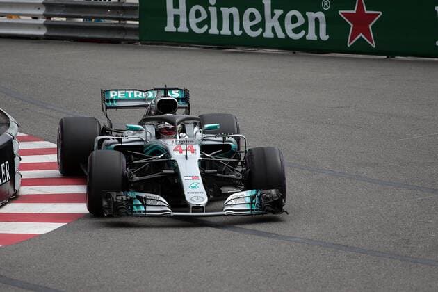 Photo4 LaPresse 24 05 2018 Monte Carlo, Monaco Grand Prix Formula One Monaco 2018 In the pic: Lewis Hamilton (GBR) Mercedes AMG F1 W09 & xa9; Photo4 LaPresse 24 05 2018 Monte Carlo, Monaco Sport Grand Prix Formula One Monaco 2018 In the pic: Lewis Hamilton (GBR) Mercedes AMG F1 W09  Copyright: xPhoto4 LaPressex