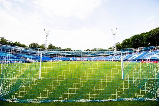 180524 General view of Valeriy Lobanovskiy Dynamo stadium ahead of the UEFA Women s Champions League final between VfL Wolfsburg and Olympique Lyonnais on May 24, 2018 in Kyiv. Photo: Vegard Wivestad Grott BILDBYRAN kod VG 170174 Copyright: VEGARDxWIVESTADxGRoTT BB180524BB009