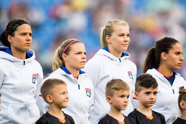 180524 Ada Hegerberg of Lyon ahead of the UEFA Women s Champions League final between VfL Wolfsburg and Olympique Lyonnais on May 24, 2018 in Kyiv. Photo: Vegard Wivestad Grott BILDBYRAN kod VG 170174 Copyright: VEGARDxWIVESTADxGRoTT BB180524BB022