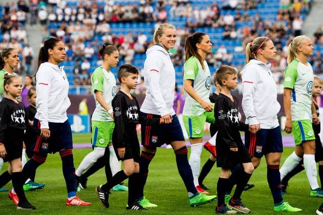 180524 Ada Hegerberg of Lyon ahead of the UEFA Women s Champions League final between VfL Wolfsburg and Olympique Lyonnais on May 24, 2018 in Kyiv. Photo: Vegard Wivestad Grott BILDBYRAN kod VG 170174 Copyright: VEGARDxWIVESTADxGRoTT BB180524BB025