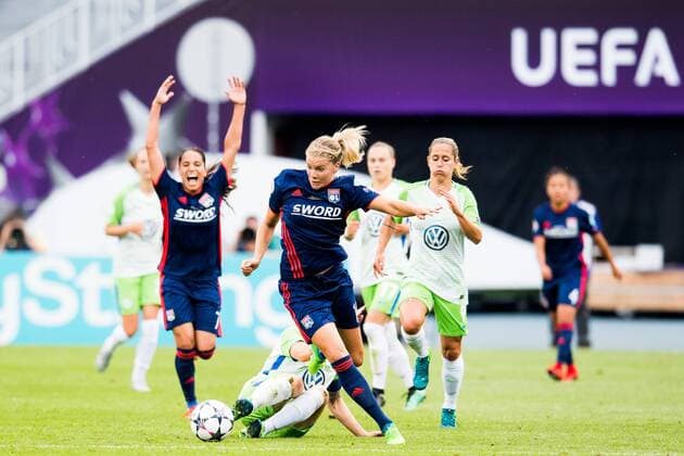 180524 Ada Hegerberg of Lyon during the UEFA Women s Champions League final between VfL Wolfsburg and Olympique Lyonnais on May 24, 2018 in Kyiv. Photo: Vegard Wivestad Grott BILDBYRAN kod VG 170174 Copyright: VEGARDxWIVESTADxGRoTT BB180524BB032