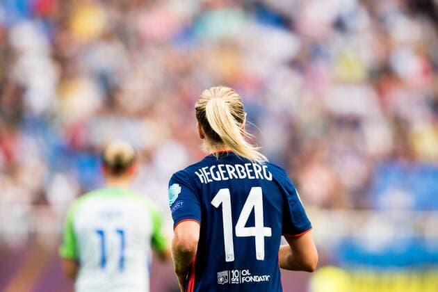 180524 Ada Hegerberg of Lyon during the UEFA Women s Champions League final between VfL Wolfsburg and Olympique Lyonnais on May 24, 2018 in Kyiv. Photo: Vegard Wivestad Grott BILDBYRAN kod VG 170174 Copyright: VEGARDxWIVESTADxGRoTT BB180524BB033