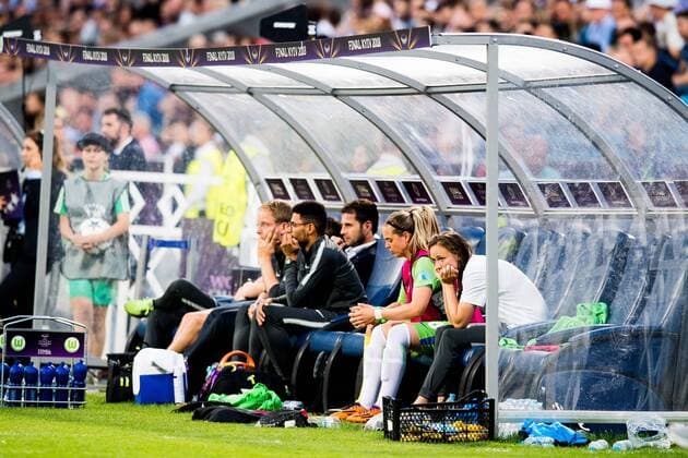 180524 Caroline Graham Hansen of Wolfsburg during the UEFA Women s Champions League final between VfL Wolfsburg and Olympique Lyonnais on May 24, 2018 in Kyiv. Photo: Vegard Wivestad Grott BILDBYRAN kod VG 170174 Copyright: VEGARDxWIVESTADxGRoTT BB180524BB055