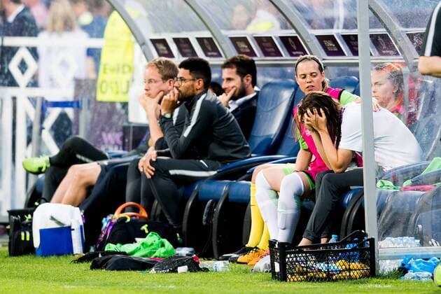 180524 Caroline Graham Hansen of Wolfsburg during the UEFA Women s Champions League final between VfL Wolfsburg and Olympique Lyonnais on May 24, 2018 in Kyiv. Photo: Vegard Wivestad Grott BILDBYRAN kod VG 170174 Copyright: VEGARDxWIVESTADxGRoTT BB180524BB057