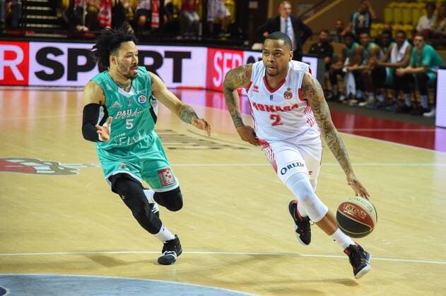 D.J. Cooper - Monaco bat Pau-Orthez (99-97) en quart de finale aller des play-offs de la Jeep Elite BASKET BALL : Monaco vs Pau Orthez - Jeep Elite - 23 05 2018 LionelUrman Panoramic 