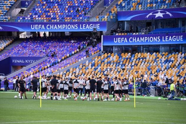 EQUIPE DE FOOTBALL DE LIVERPOOL FOOTBALL : Entrainement Liverpool - Ligue des Champions - Finale - 25 05 2018 AnthonyBIBARD FEP Panoramic 