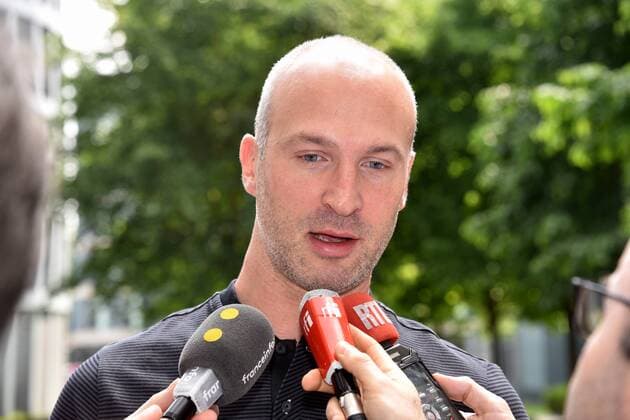 Handball Spieler Thierry Omeyer von Paris Saint-Germain Handball, am 25.05.2018 in Köln beim Media Call zur Handball Champions League VELUX EHF FINAL4 2018 das am 26. und 27.Mai in Köln stattfindet.