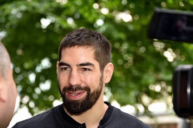 Handball Spieler Nikola Karabatic von Paris Saint-Germain Handball, am 25.05.2018 in Köln beim Media Call zur Handball Champions League VELUX EHF FINAL4 2018 das am 26. und 27.Mai in Köln stattfindet.