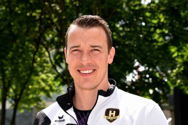 Handball Spieler des HBC Nantes am 25.05.2018 in Köln beim Media Call zur Handball Champions League VELUX EHF FINAL4 2018 das am 26. und 27.Mai in Köln stattfindet.