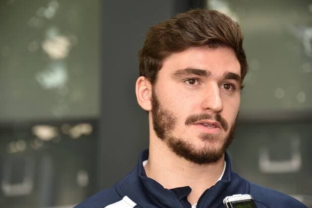 Handball Spieler Benjamin Afgour von Montpellier HB am 25.05.2018 in Köln beim Media Call zur Handball Champions League VELUX EHF FINAL4 2018 das am 26. und 27.Mai in Köln stattfindet.