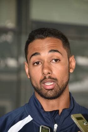 Handball Spieler Melvyn Richardson von Montpellier HB am 25.05.2018 in Köln beim Media Call zur Handball Champions League VELUX EHF FINAL4 2018 das am 26. und 27.Mai in Köln stattfindet.