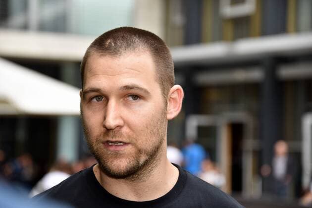 Handball Spieler vom HC Vardar Skopije am 25.05.2018 in Köln beim Media Call zur Handball Champions League VELUX EHF FINAL4 2018 das am 26. und 27.Mai in Köln stattfindet.