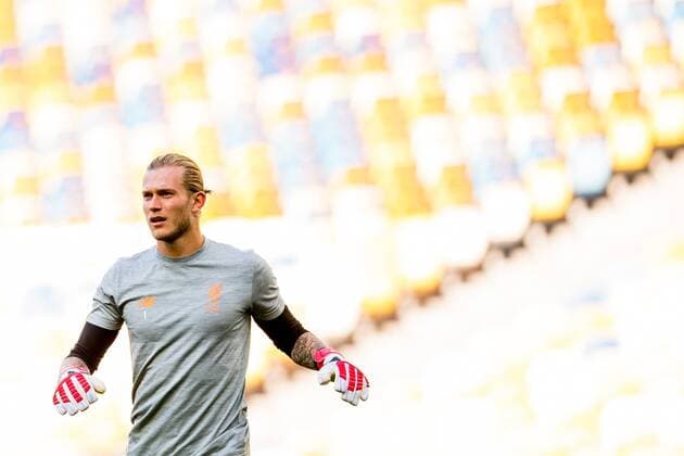 180525 Goalkeeper Loris Karius of Liverpool during a training session on May 25, 2018 in Kyiv. Photo: Vegard Wivestad Gr¿tt BILDBYRN kod VG 170176 Copyright: VEGARDxWIVESTADxGR¯TT BB180525BB050