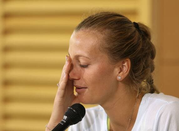 Petra Kvitova ( CSFR ) Tennis French Open in Paris Roland Garros , am Fr. 25.05.2018