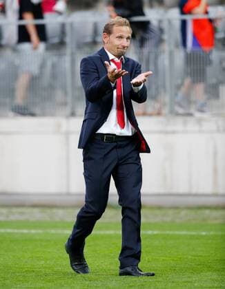 25.05.2018 Tissot Arena Biel , SCHWEIZ , Fussball Länderspiel U21 U 21 Schweiz - Frankreich Trainer Mauro Lustrinelli (Schweiz U21)