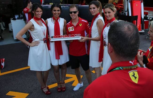 Sebastian Vettel, Scuderia Ferrari, formula 1 GP, Monaco 26.05.2018 Photo:mspb Jean Petin Sebastian Vettel, formula 1 GP, Monaco 2018