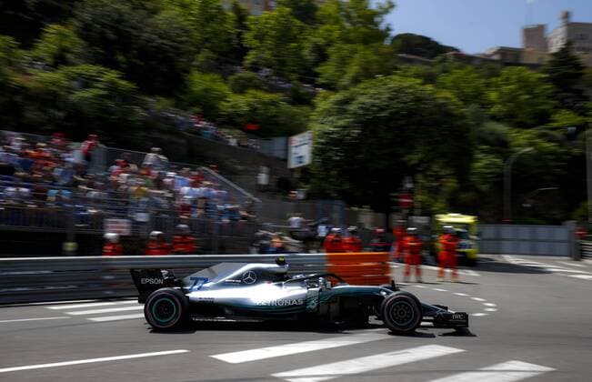 Formel 1, GP Monaco Motorsports: FIA Formula One World Championship WM Weltmeisterschaft 2018, Grand Prix of Monaco, 77 Valtteri Bottas (FIN, Mercedes AMG Petronas Motorsport), Monte Carlo Monaco