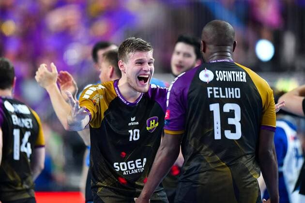 2018.05.26 Kolonia Pilka reczna Velux EHF FINAL4 Champions League Liga Mistrzow polfinal HBC Nantes - Paris Saint-Germain Handball N Z Dragan Pechmalbec radosc Foto Pawel Andrachiewicz PressFocus 2018.05.26 Cologne Handball Velux EHF FINAL4 Champions League semifinal HBC Nantes - Paris Saint-Germain Handball Dragan Pechmalbec radosc Photo Pawel Andrachiewicz PressFocus NEWSPIX.PL --- Newspix.pl  20180526_PF_PA089