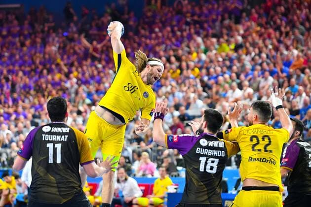 2018.05.26 Kolonia Pilka reczna Velux EHF FINAL4 Champions League Liga Mistrzow polfinal HBC Nantes - Paris Saint-Germain Handball N Z Mikael Hansen Foto Pawel Andrachiewicz PressFocus 2018.05.26 Cologne Handball Velux EHF FINAL4 Champions League semifinal HBC Nantes - Paris Saint-Germain Handball Mikael Hansen Photo Pawel Andrachiewicz PressFocus NEWSPIX.PL --- Newspix.pl  20180526_PF_PA107