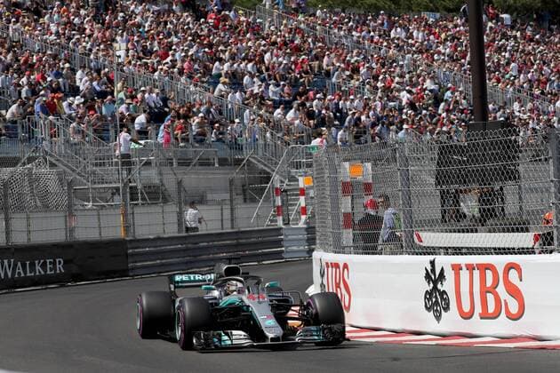 Photo4 LaPresse 26 05 2018 Monte Carlo, Monaco Grand Prix Formula One Monaco 2018 In the pic: Lewis Hamilton (GBR) Mercedes AMG F1 W09  Copyright: xPhoto4 LaPressex