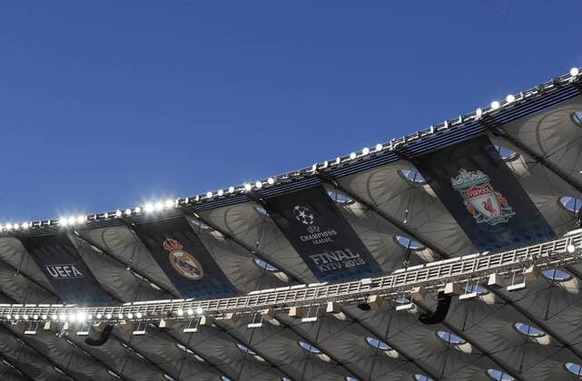 General view of stadium during the UEFA Champions League Final match at the NSK Olimpiyskiy Stadium, Kiev. Picture date 26th May 2018. Picture credit should read: David Klein Sportimage EDITORIAL USE ONLY. No use with unauthorised audio, video, data, fixture lists, club league logos or live services. Online in-match use limited to 120 images, no video emulation. No use in betting, games or single club league player publications.