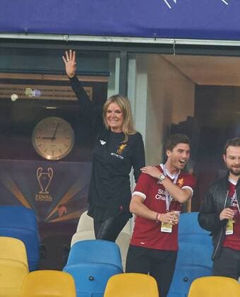 Fußball, CL-Finale, Fans vor dem Spiel Ulla, Frau von Juergen Klopp REAL MADRID - FC LIVERPOOL Fussball UEFA Champions League, Finale, Kiew, Ukraine, May 26, 2018 CL Season 2017 2018