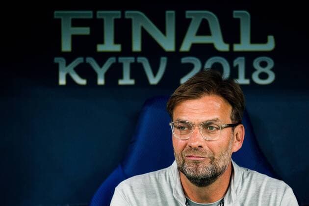 180526 Jürgen Klopp, head coach of Liverpool, ahead of the UEFA Champions League final between Real Madrid and Liverpool on May 26, 2018 in Kyiv. Photo: Vegard Wivestad Grott BILDBYRAN kod VG 170178 Copyright: VEGARDxWIVESTADxGRoTT BB180526BB917