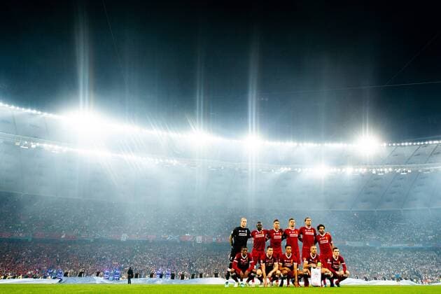 Fußball, CL Finale, Real Madrid - FC Liverpool 180526 The players of Liverpool pose for a team photo ahead of the UEFA Champions League final between Real Madrid and Liverpool on May 26, 2018 in Kyiv. Photo: Vegard Wivestad Grott BILDBYRAN kod VG 170178 Copyright: VEGARDxWIVESTADxGRoTT BB180526BB952
