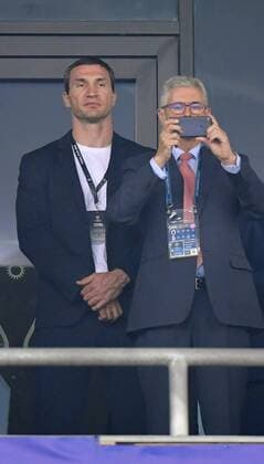 Fußball, CL Finale, Real Madrid - FC Liverpool 26.05.2018, Fussball UEFA Championsleague Finale 2018, Real Madrid - FC Liverpool, im Olympiastadion Kiew (Ukraine). Vitali Klitschko (li.)