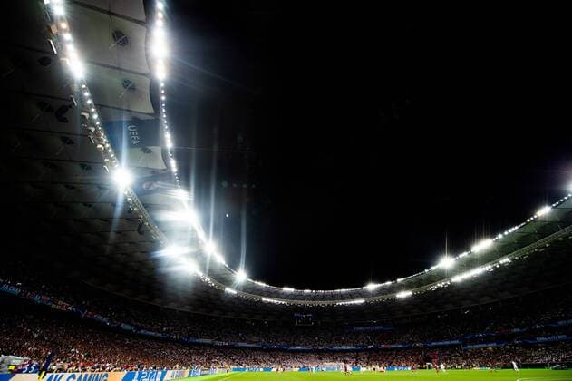 Fußball, CL Finale, Real Madrid - FC Liverpool 180526 General interior view of NSC Olimpiyskiy stadium during the UEFA Champions League final between Real Madrid and Liverpool on May 26, 2018 in Kyiv. Photo: Vegard Wivestad Grott BILDBYRAN kod VG 170178 Copyright: VEGARDxWIVESTADxGRoTT BB180526ZR005
