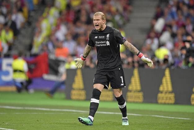 Fußball, CL Finale, Real Madrid - FC Liverpool 26.05.2018, Fussball UEFA Championsleague Finale 2018, Real Madrid - FC Liverpool, im Olympiastadion Kiew (Ukraine). Torwart Loris Karius (FC Liverpool)