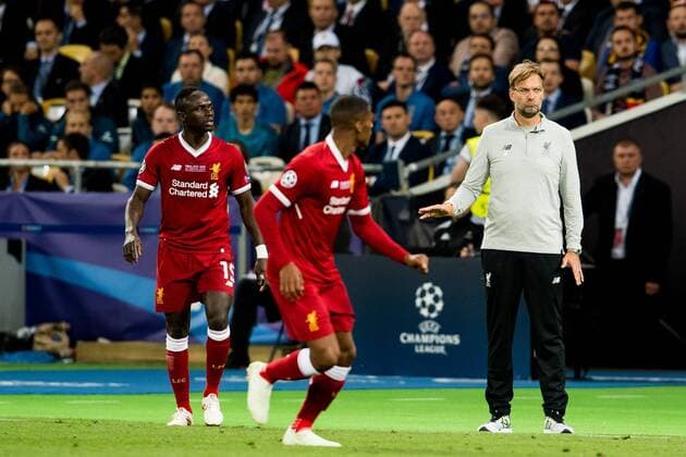 Fußball, CL Finale, Real Madrid - FC Liverpool 180526 Jürgen Klopp, head coach of Liverpool, during the UEFA Champions League final between Real Madrid and Liverpool on May 26, 2018 in Kyiv. Photo: Vegard Wivestad Grott BILDBYRAN kod VG 170178 Copyright: VEGARDxWIVESTADxGRoTT BB180526ZT015