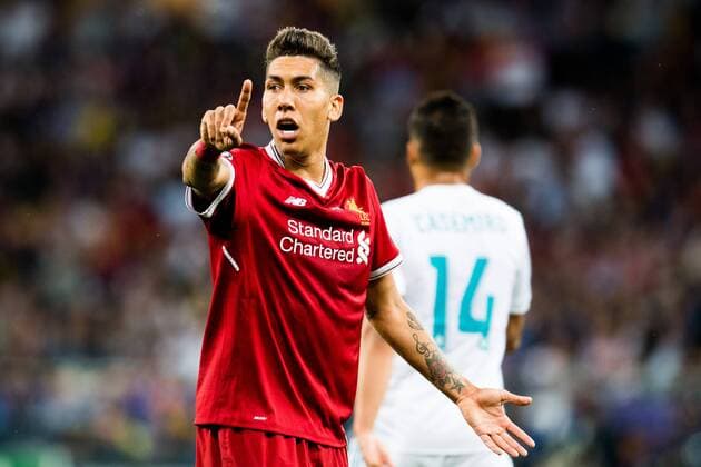 Fußball, CL Finale, Real Madrid - FC Liverpool 180526 Roberto Firmino of Liverpool reacts during the UEFA Champions League final between Real Madrid and Liverpool on May 26, 2018 in Kyiv. Photo: Vegard Wivestad Grott BILDBYRAN kod VG 170178 Copyright: VEGARDxWIVESTADxGRoTT BB180526ZB030