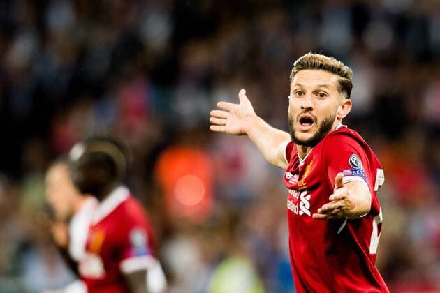 Fußball, CL Finale, Real Madrid - FC Liverpool 180526 Adam Lallana of Liverpool reacts during the UEFA Champions League final between Real Madrid and Liverpool on May 26, 2018 in Kyiv. Photo: Vegard Wivestad Grott BILDBYRAN kod VG 170178 Copyright: VEGARDxWIVESTADxGRoTT BB180526ZW027