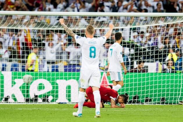 Fußball, CL Finale, Real Madrid - FC Liverpool 180526 Dejan Lovren of Liverpool looks dejected after 3-1 during the UEFA Champions League final between Real Madrid and Liverpool on May 26, 2018 in Kyiv. Photo: Vegard Wivestad Grott BILDBYRAN kod VG 170178 Copyright: VEGARDxWIVESTADxGRoTT BB180526ZB032