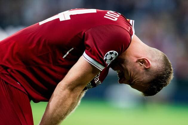 Fußball, CL Finale, Real Madrid - FC Liverpool 180526 Jordan Henderson of Liverpool looks dejected after the UEFA Champions League final between Real Madrid and Liverpool on May 26, 2018 in Kyiv. Photo: Vegard Wivestad Grott BILDBYRAN kod VG 170178 Copyright: VEGARDxWIVESTADxGRoTT BB180526ZS027