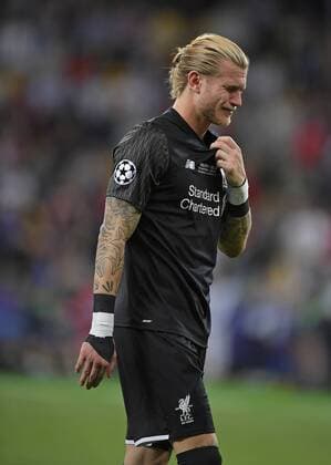 Fußball, CL Finale, Real Madrid - FC Liverpool 26.05.2018, Fussball UEFA Championsleague Finale 2018, Real Madrid - FC Liverpool, im Olympiastadion Kiew (Ukraine). Torwart Loris Karius (FC Liverpool) enttäuscht