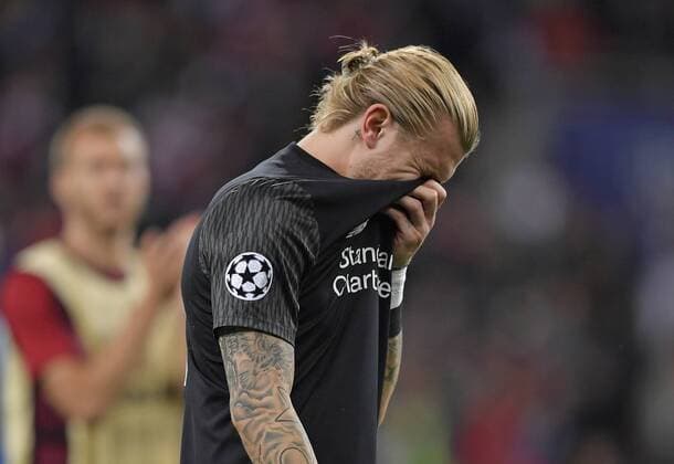 Fußball, CL Finale, Real Madrid - FC Liverpool 26.05.2018, Fussball UEFA Championsleague Finale 2018, Real Madrid - FC Liverpool, im Olympiastadion Kiew (Ukraine). Torwart Loris Karius (FC Liverpool) enttäuscht