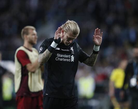 Loris Karius of Liverpool cries during the UEFA Champions League Final match at the NSK Olimpiyskiy Stadium, Kiev. Picture date 26th May 2018. Picture credit should read: David Klein Sportimage EDITORIAL USE ONLY. No use with unauthorised audio, video, data, fixture lists, club league logos or live services. Online in-match use limited to 120 images, no video emulation. No use in betting, games or single club league player publications.
