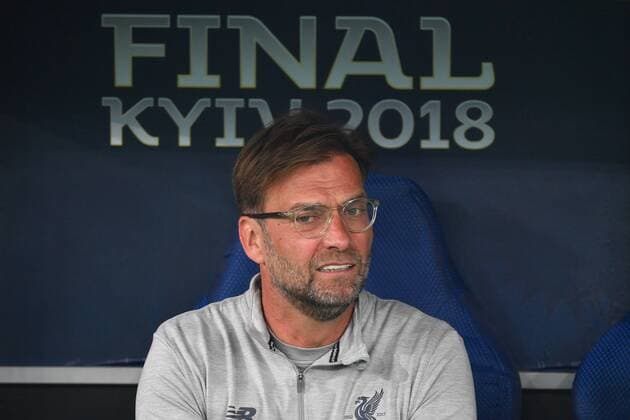 Juergen KLOPP (Trainer Liverpool), Einzelbild,angeschnittenes Einzelmotiv,Portraet,Portrait,Porträt. Fussball Champions League Finale 2018 Real Madrid-FC Liverpool 3-1, Saison2017 18, am 26.05.2018, Stadion NSK Olimpiyskyi