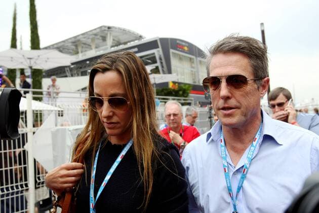 Photo4 LaPresse 27 05 2018 Monte Carlo, Monaco Grand Prix Formula One Monaco 2018 In the pic: Hugh Grant actor with his wife Anna Eberstein  Copyright: xPhoto4 LaPressex