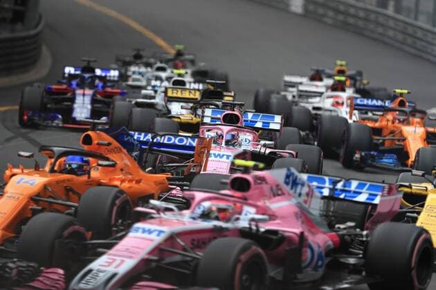 27th May 2018, Circuit de Monaco, Monaco, Monte Carlo; Monaco Formula 1 Grand Prix, race day; Sahara Force India, Sergio Perez  ActionPlus12029691 Octane