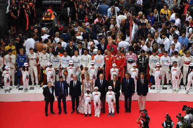 Grid Show, formula 1 GP, Monaco 27.05.2018 Photo:mspb Jerry Andre Grid Zeremonie, formula 1 GP, Monaco 2018