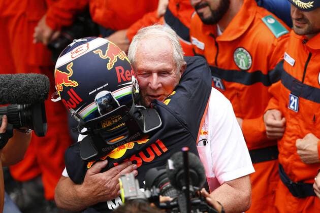 Motorsports: FIA Formula One World Championship WM Weltmeisterschaft 2018, Grand Prix of Monaco, 3 Daniel Ricciardo (AUS, Aston Martin Red Bull Racing), Christian Horner (GBR, Aston Martin Red Bull Racing), Monte Carlo Monaco