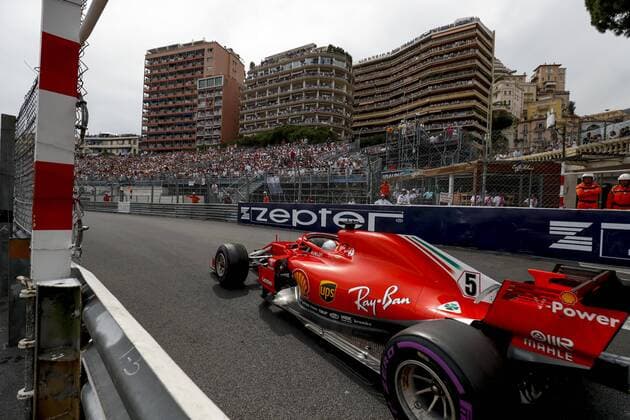 Motorsports: FIA Formula One World Championship WM Weltmeisterschaft 2018, Grand Prix of Monaco, 5 Sebastian Vettel (GER, Scuderia Ferrari), Monte Carlo Monaco