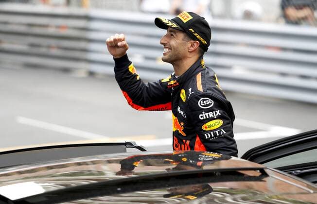Motorsports: FIA Formula One World Championship WM Weltmeisterschaft 2018, Grand Prix of Monaco, 3 Daniel Ricciardo (AUS, Aston Martin Red Bull Racing), Monte Carlo Monaco