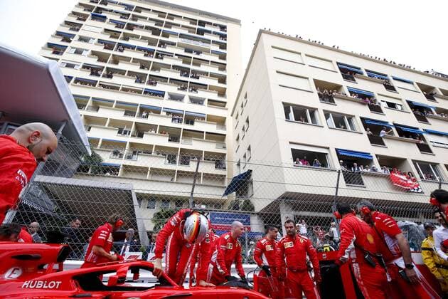 Motorsports: FIA Formula One World Championship WM Weltmeisterschaft 2018, Grand Prix of Monaco, 5 Sebastian Vettel (GER, Scuderia Ferrari), Monte Carlo Monaco