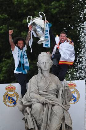 Fußball, CL-Sieger Real Madrid wird in Madrid gefeiert CELEBRACION DE LA DECIMOTERCERA CHAMPIONS DEL REAL MADRID EN CIBELES 27 05 2018  xEuropaxPressx xCELEBRACIONxDExLAxDECIMOTERCERAxCHAMPIONSxDELxREALxMADRIDxENxCIBx